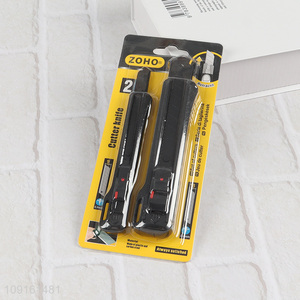 Wholesale 2PCS Retractable Utility Knife Snap-Off Box Cutter for Cardboard