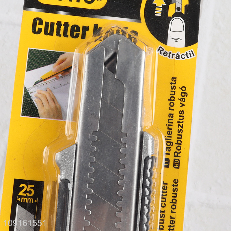 New Product Utility Knife Paper Knife Retractable Box Cutter for Carton