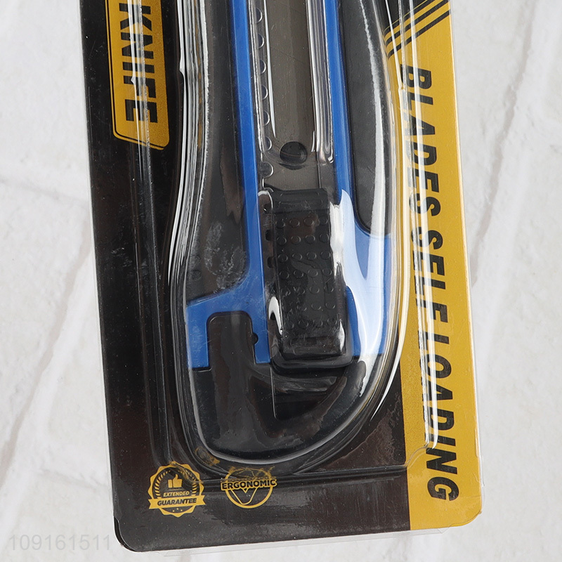 China Wholesale Retractable Utility Knife Box Cutter for Paper Plastic Leather