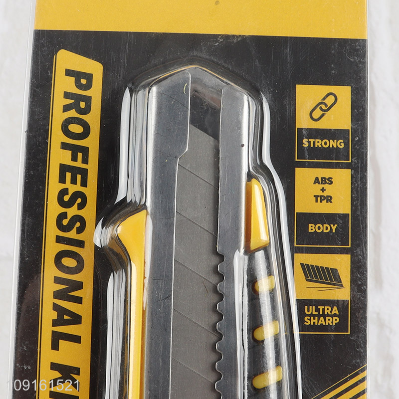 Good Quality Heavy Duty Utility Knife Carbon Steel Retractable Box Cutter