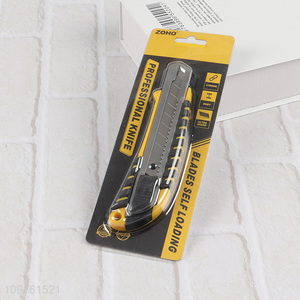 Good Quality Heavy Duty Utility Knife Carbon Steel Retractable Box Cutter