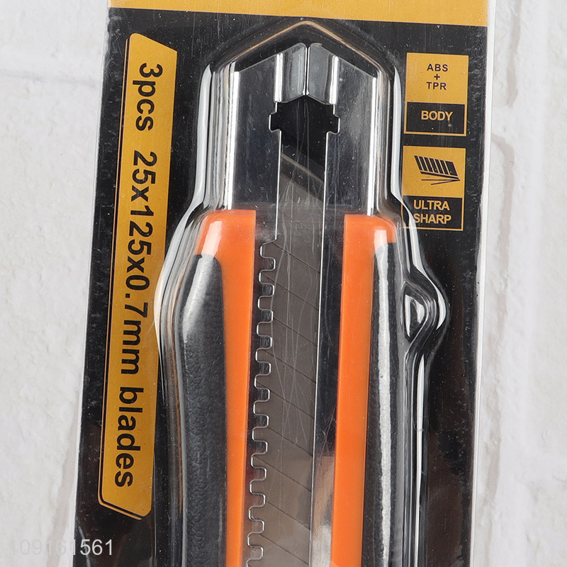 High Quality Retractable Utility Knife Snap-Off Box Cutter Paper Knife
