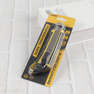Factory Supply Heavy Duty Retractable Utility Knife Box Cutter for Paper