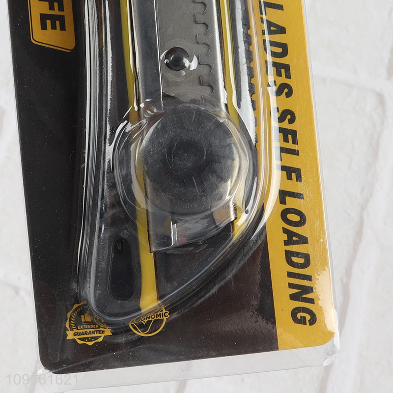 New Arrival Heavy Duty Utility Knife Carbon Steel Retractable Box Cutter