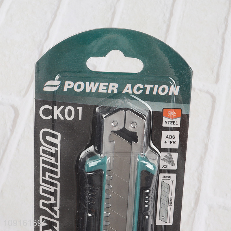 China Wholesale Heavy Duty Retractable Utility Knife Box Cutter for Paper