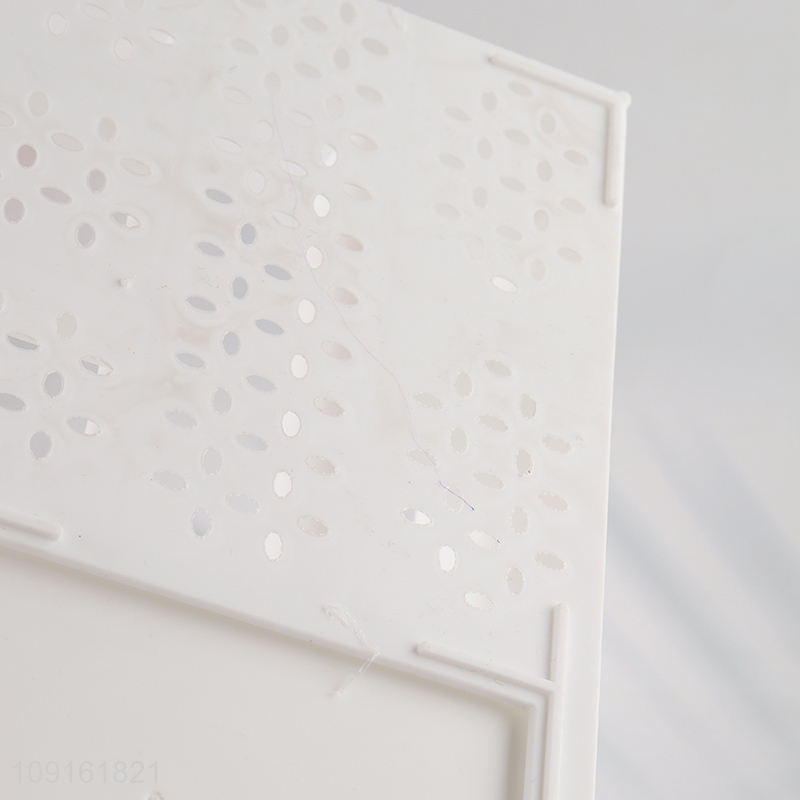 Popular products white plastic desktop organizer storage box with drawer