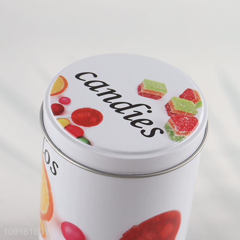 New arrival sealed metal candy storage jar with lid