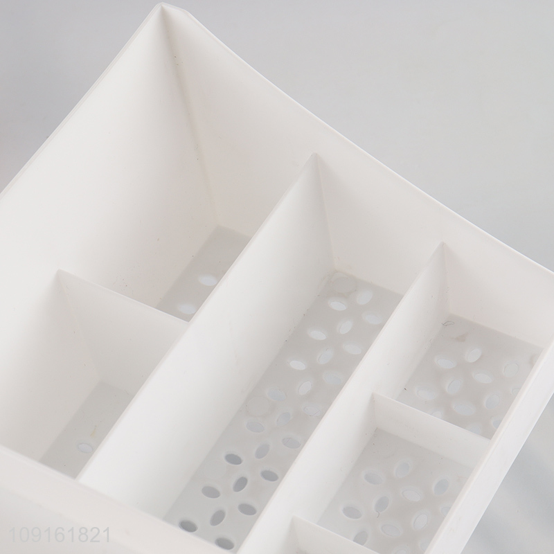 Popular products white plastic desktop organizer storage box with drawer