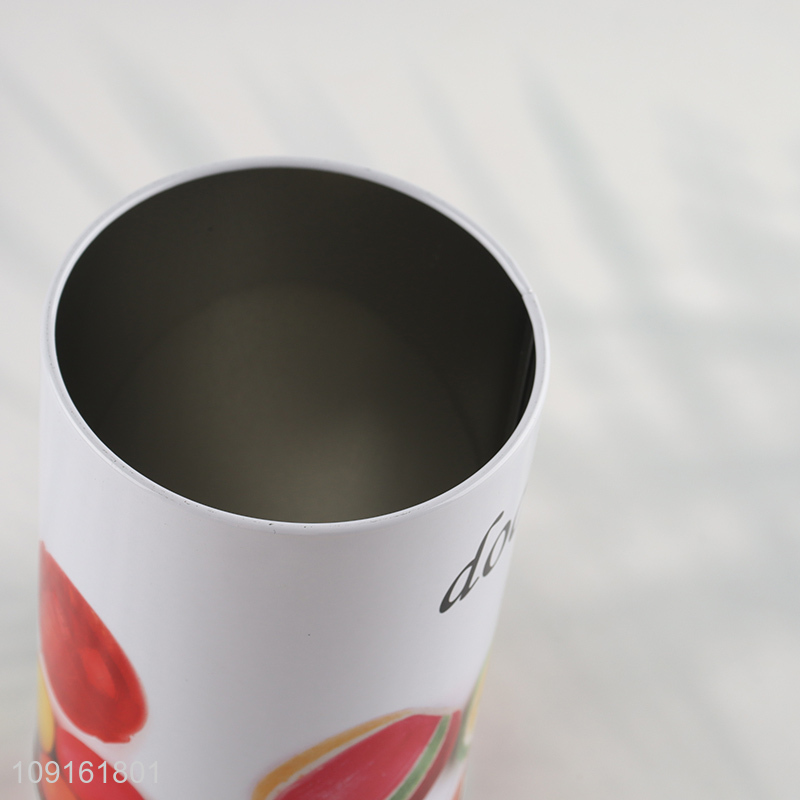 New arrival sealed metal candy storage jar with lid