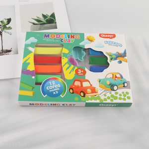 Yiwu market 12colors non-toxic kids plasticine toys play dough set