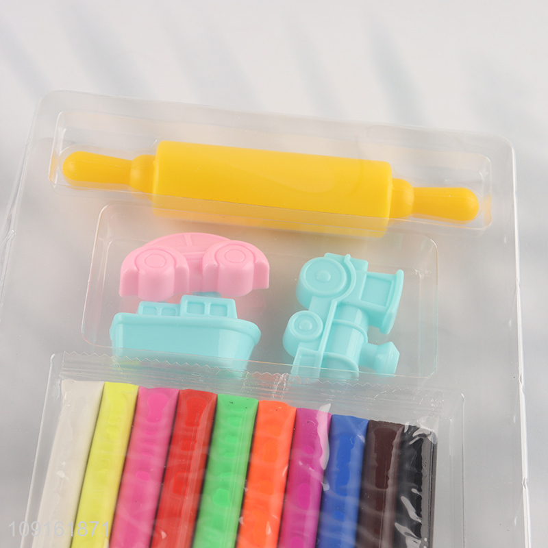 Top quality children diy plasticine toys play dough set modeling clay set