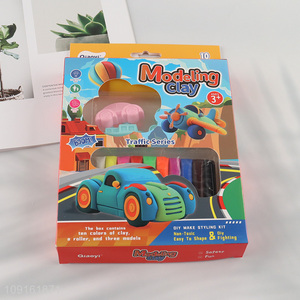 Top quality children diy plasticine toys play dough set modeling clay set