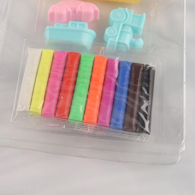 Top quality children diy plasticine toys play dough set modeling clay set