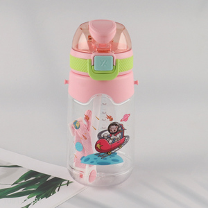 Best sale cartoon children water bottle drinking bottle with straw