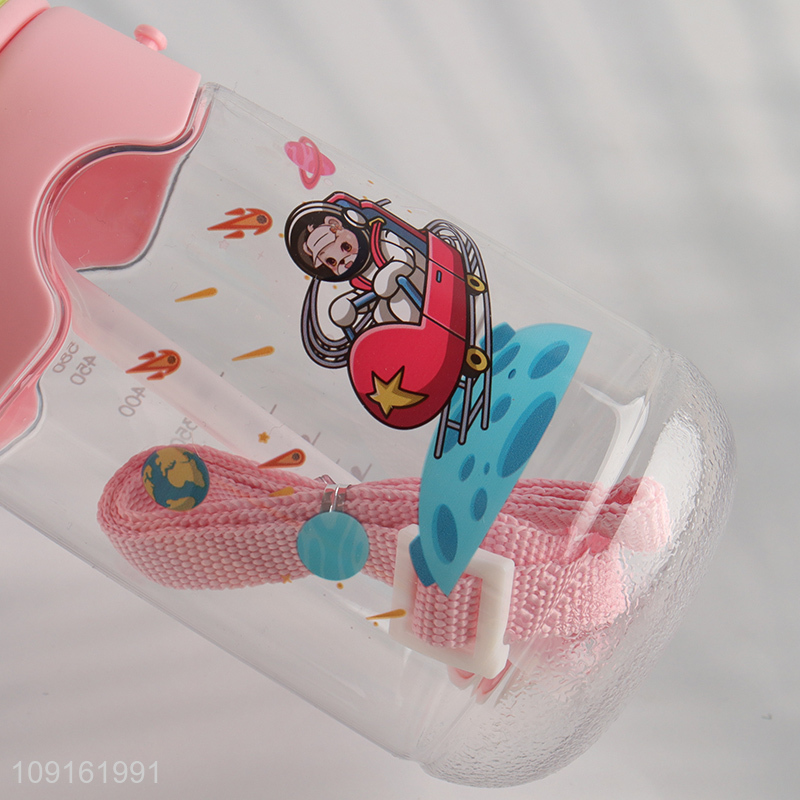 Best sale cartoon children water bottle drinking bottle with straw