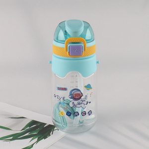 Popular products children portable water bottle drinking bottle with straw