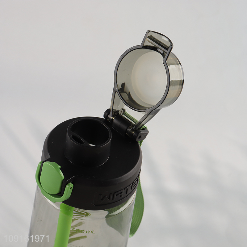 China wholesale multicolor 600ml plastic water bottle drinking bottle