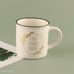Most popular ceramic water cup coffee cup with handle