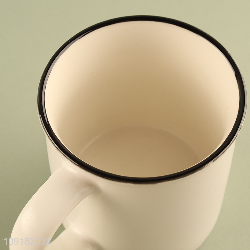 Good selling ceramic home water cup drinking cup with handle