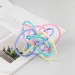 Wholesale Non-Toxic Baby Teething Toy Infant Teether Toy with Rattle