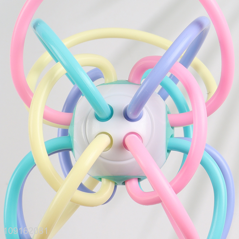 Wholesale Non-Toxic Baby Teething Toy Infant Teether Toy with Rattle
