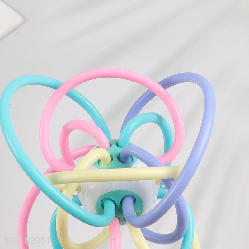 Wholesale Non-Toxic Baby Teething Toy Infant Teether Toy with Rattle