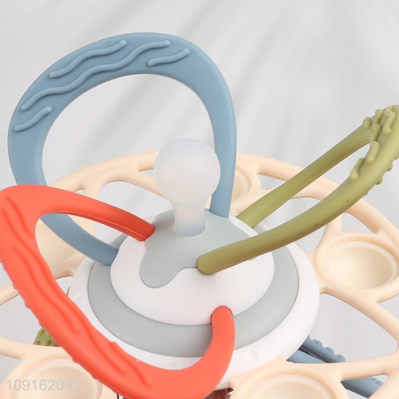 High Quality Silicone Baby Teether Toy Baby Rattle for Babies 3 Months+