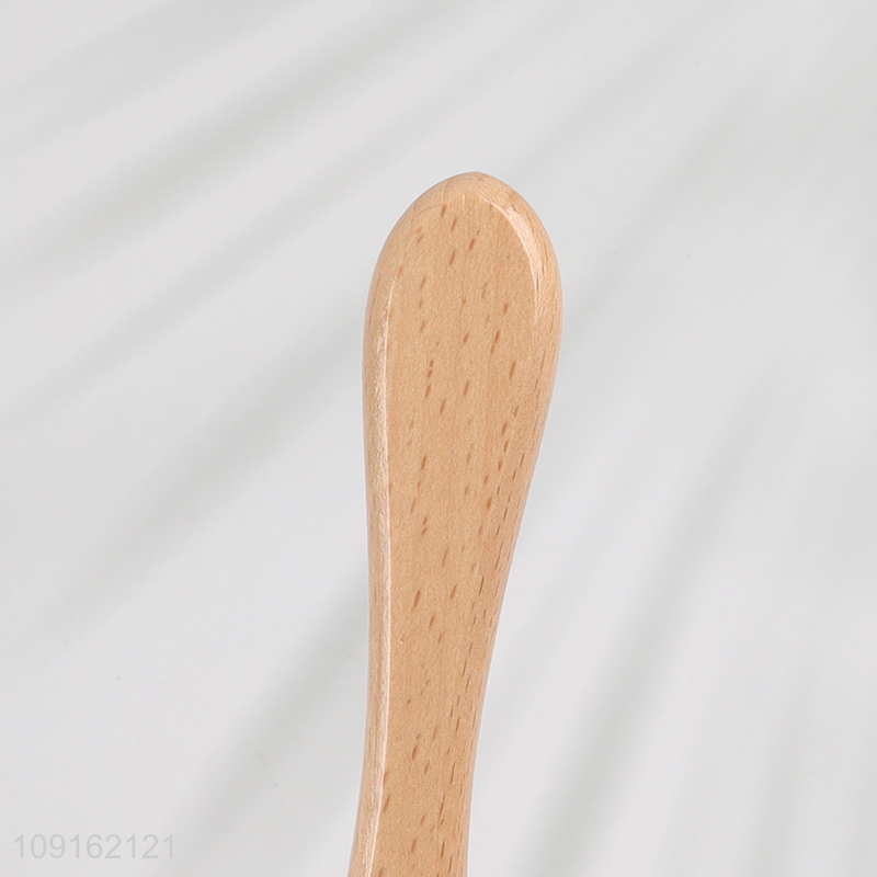 Hot Selling Wooden Handle Silicone Baby Spoon and Fork Set for Toddlers