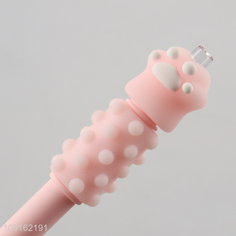Good selling cat paw massage ballpoint pen for school office