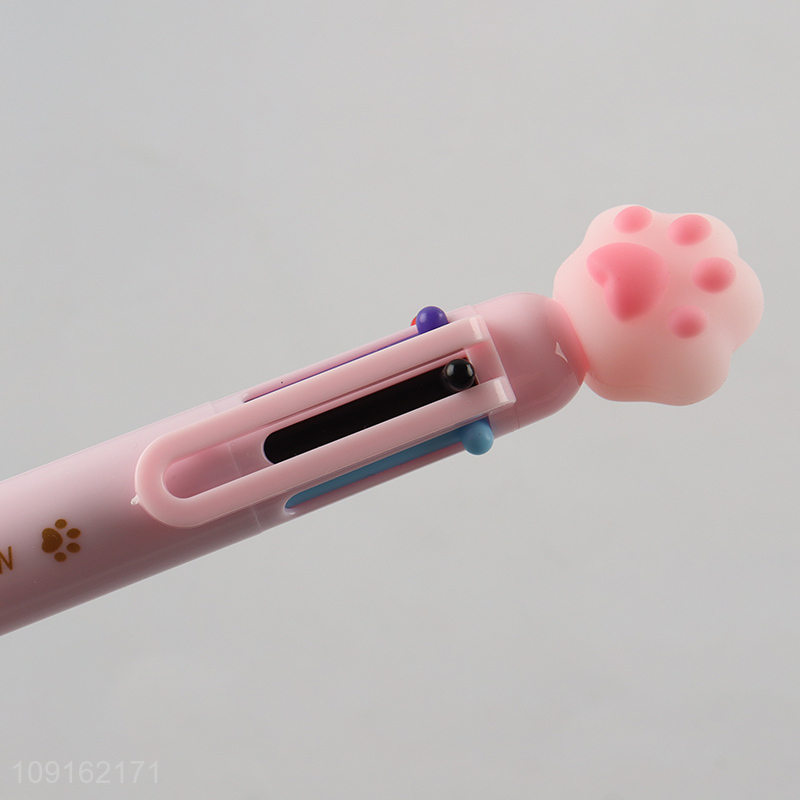 Top selling school students cat six color ballpoint pen