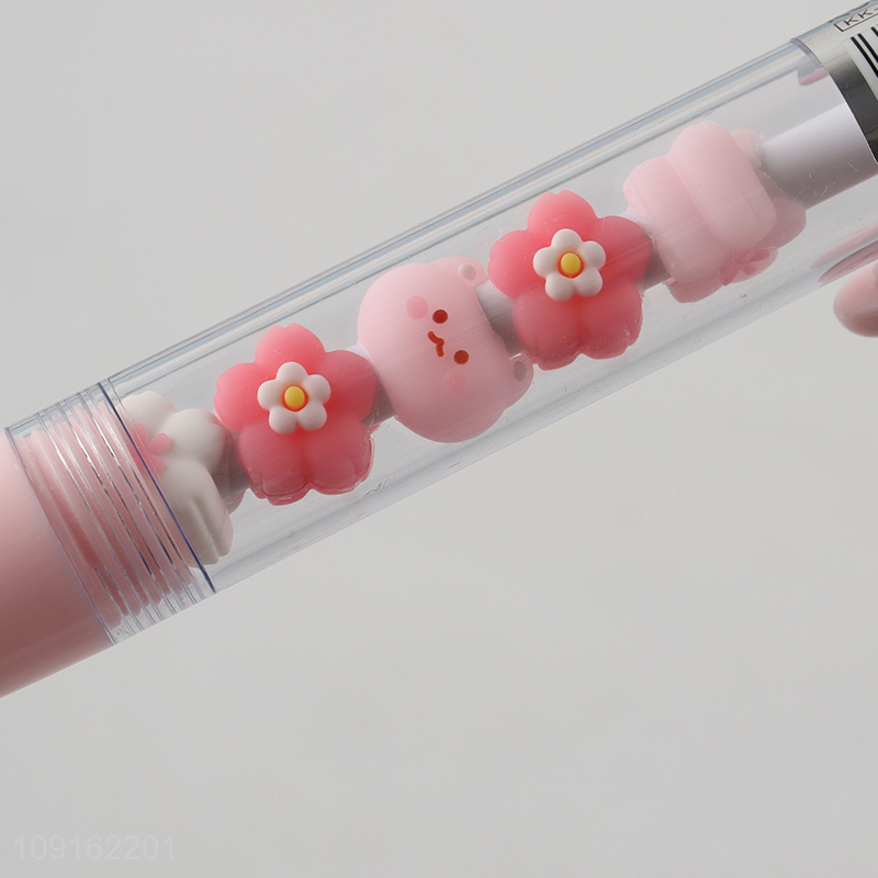 Factory price school office students sakura cat string pen