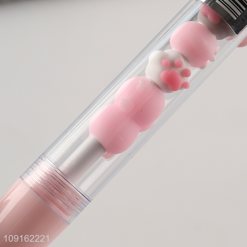China wholesale students stationery cat paw string pen