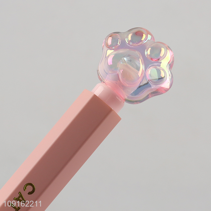 Popular products school students crystal cat paw lipstick pen