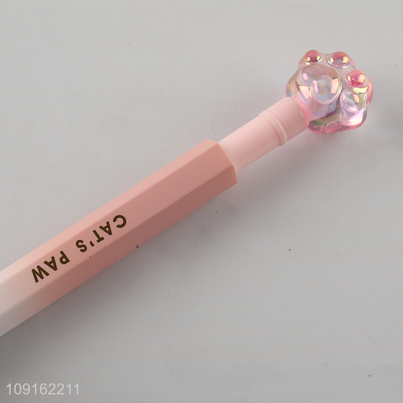 Popular products school students crystal cat paw lipstick pen