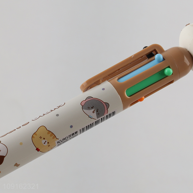 Factory wholesale diary cat six color ballpoint pen