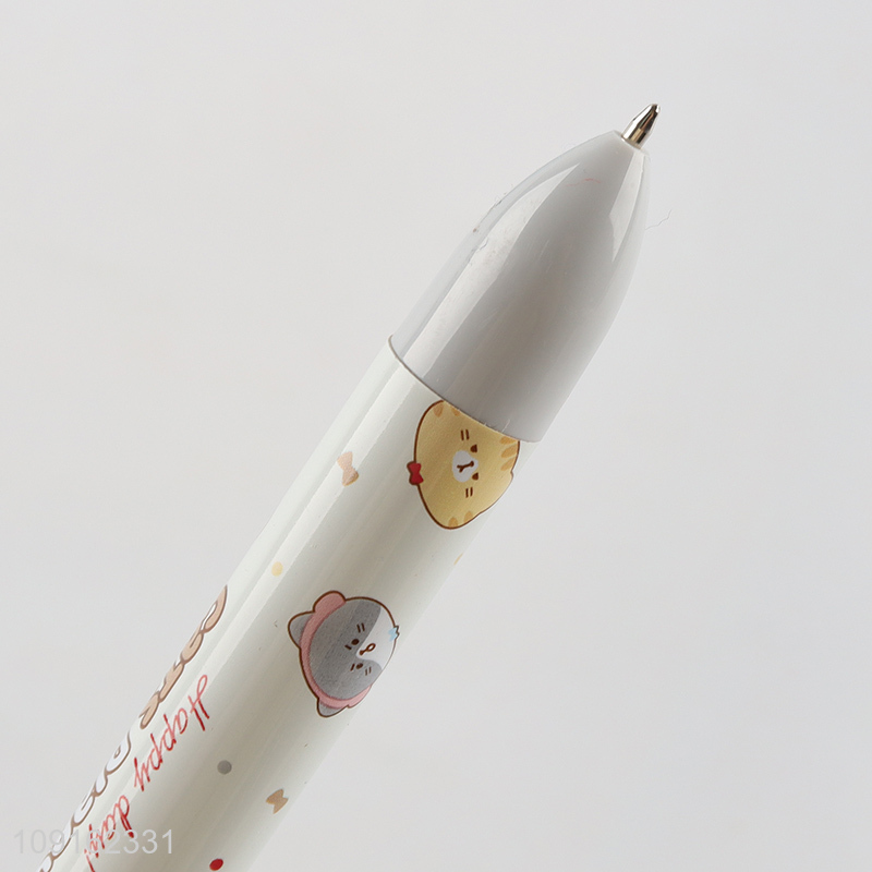 Wholesale from china writing pen diary cat six color ballpoint pen