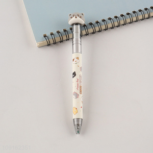 Hot items writing pen cat diary decompression pen for sale