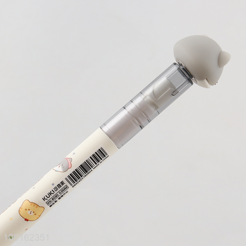Hot items writing pen cat diary decompression pen for sale