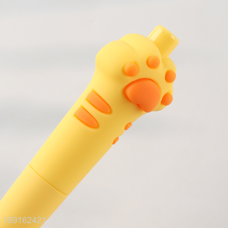 Best selling cartoon school students cat paw chubby pen