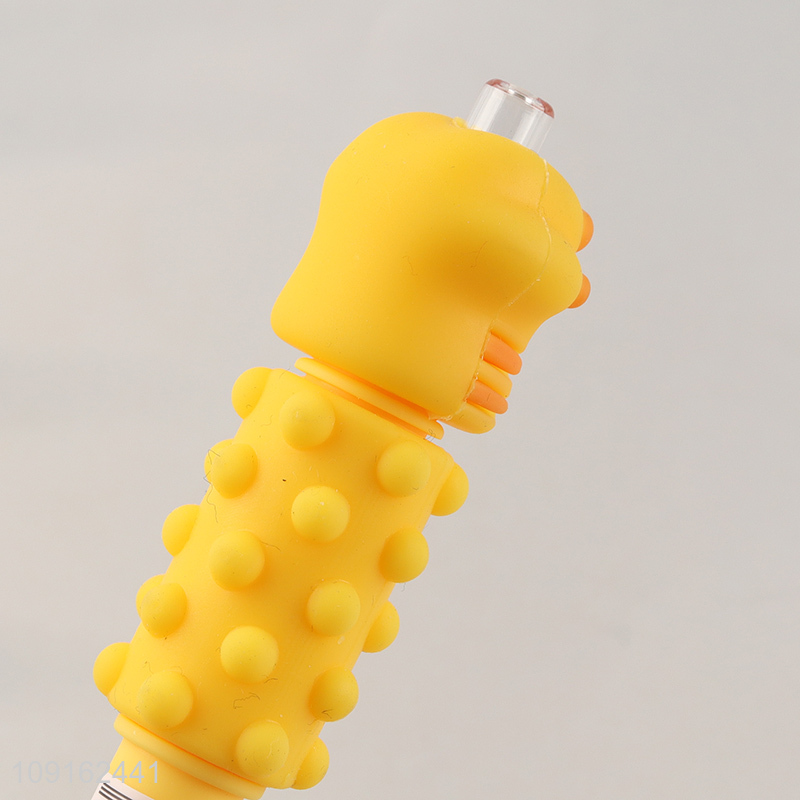 Hot sale students cat paw massage ballpen for stationery