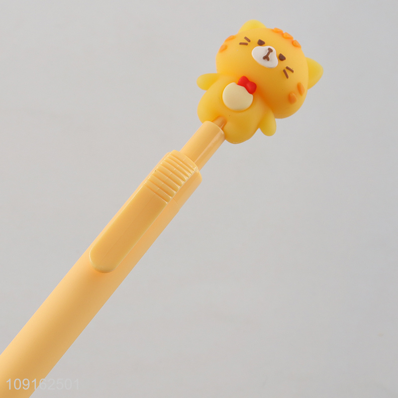 Yiwu market cartoon cat diary side press gel pen for school office
