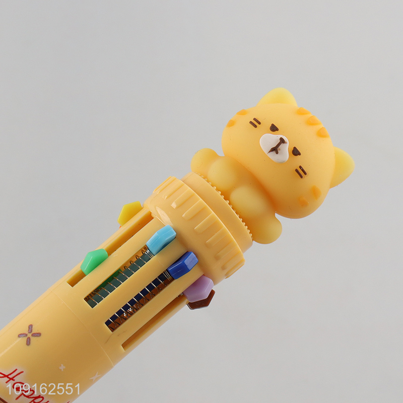 Popular products cat diary ten color ballpoint pen for students