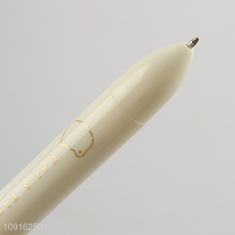 Top selling cat paw six color ballpoint pen writing pen wholesale