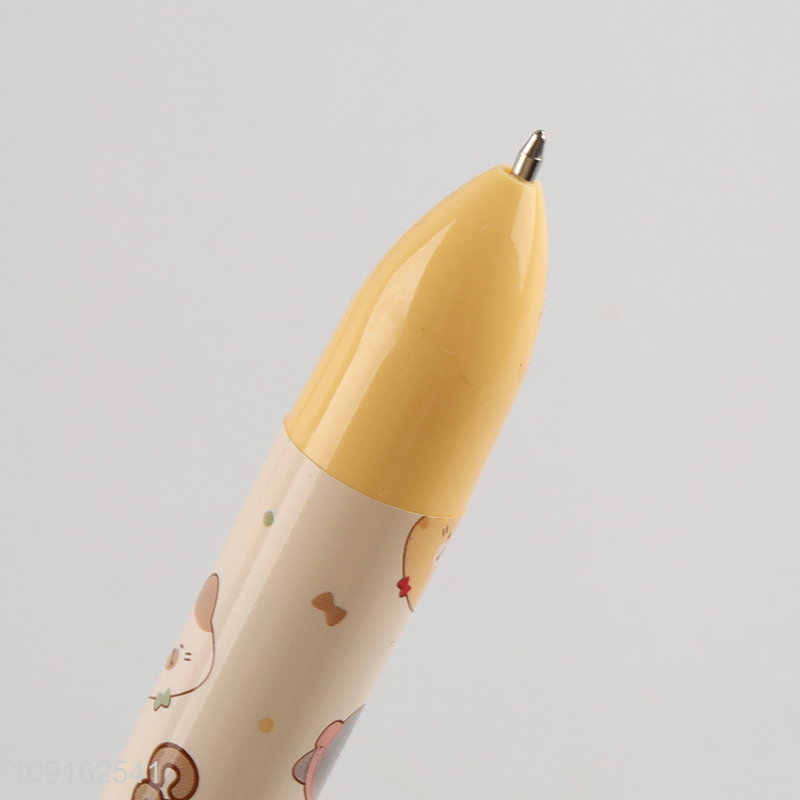 Hot selling diary cat six color ballpoint pen writing pen