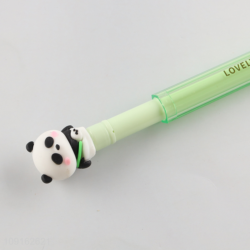 Factory price lovely panda school students gel pen