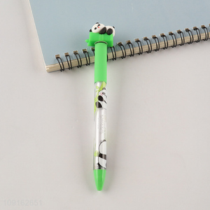 Best sale cartoon deligent panda decompression pen for school office