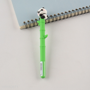 Most popular school kids cartoon panda silicone gel pen