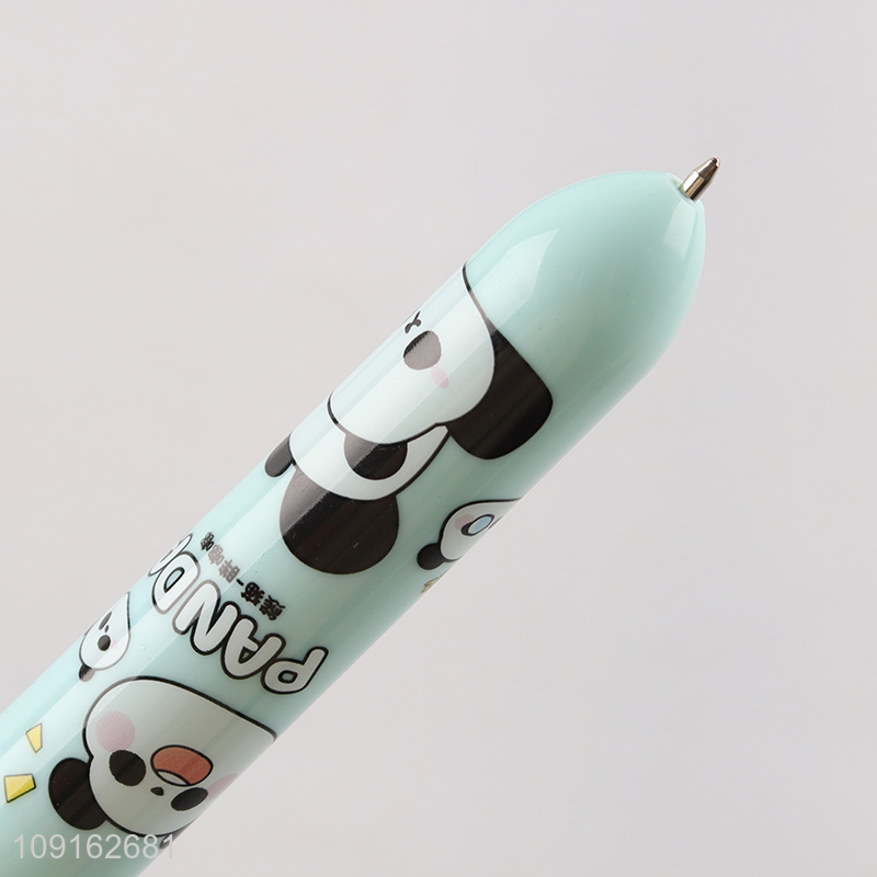 Hot items cartoon panda ten color ballpoint pen for school office