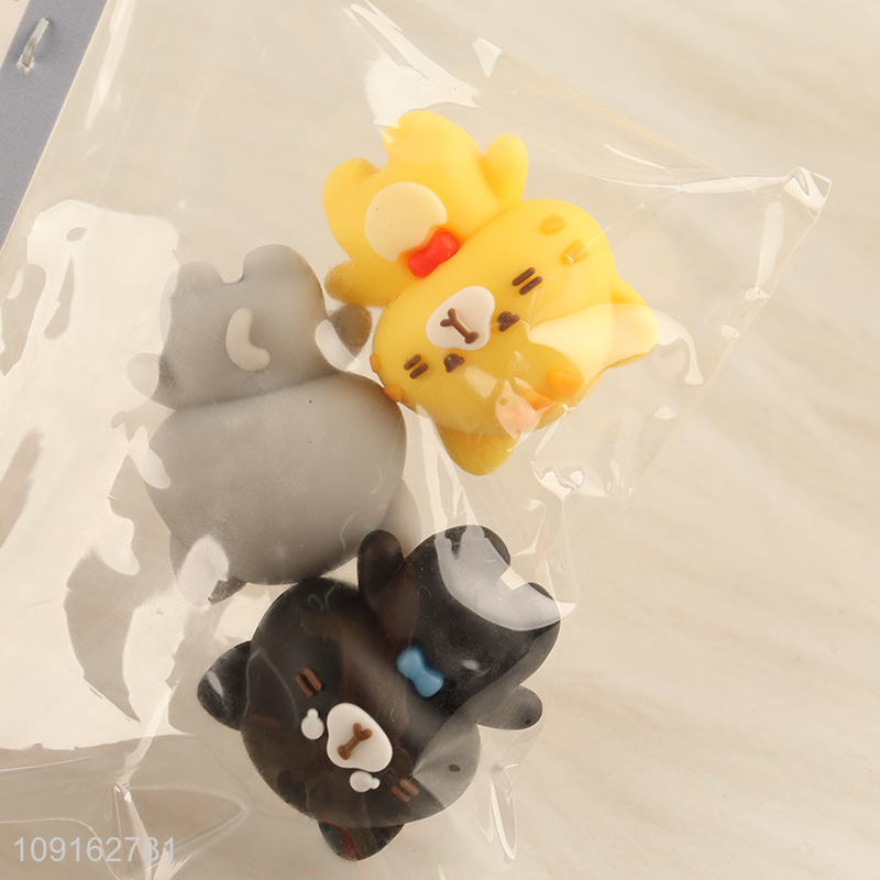Factory wholesale cat diary sharing eraser set for school office