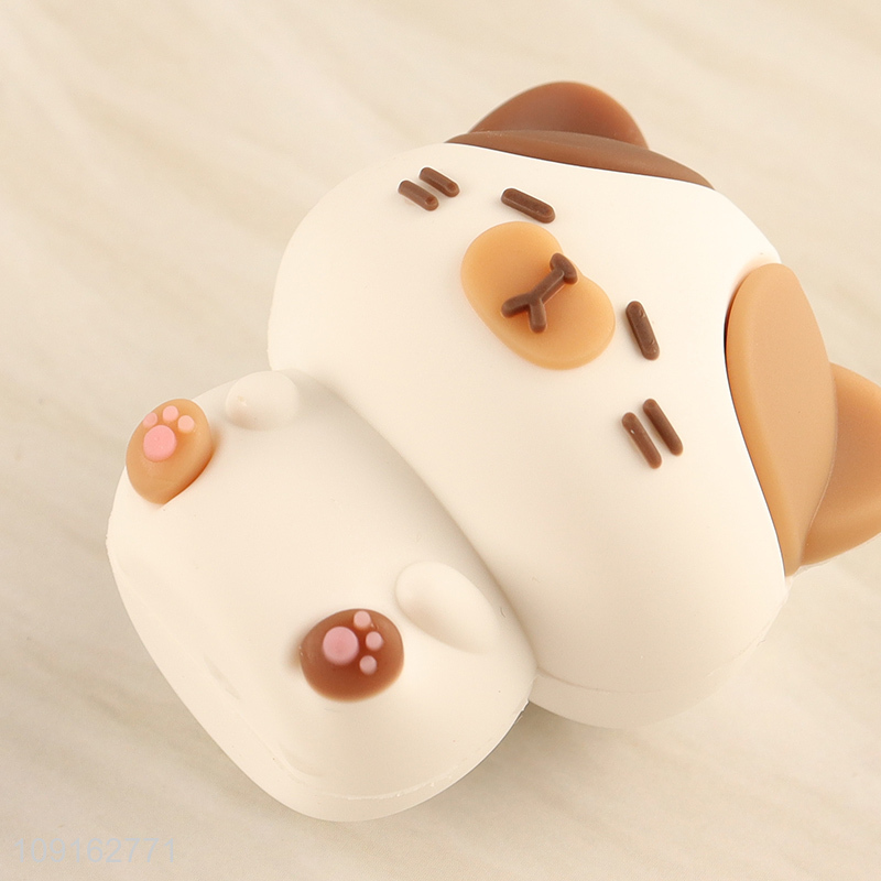 Good selling cartoon school stationery cat diary 3D eraser